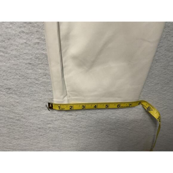 Lisadnyc The Drop Pants Womens 2XL Cream Faux Leather Pull On High Rise Pockets - Picture 8 of 11